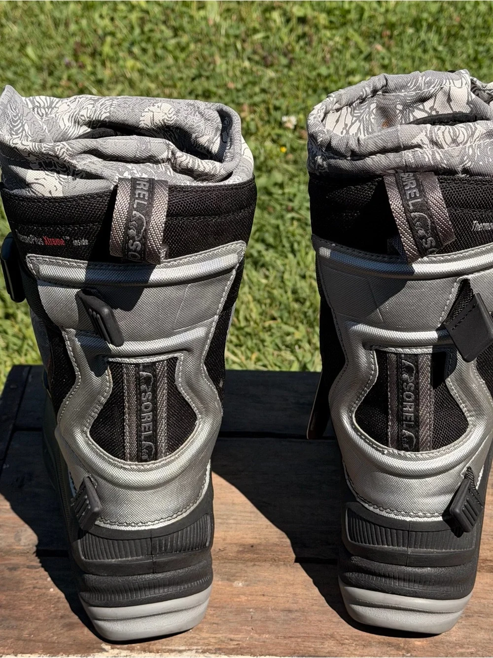 Sorel Alpha Trac NM1643 Waterproof Insulated Snow Boots Gray Men’s Size 7 Exc
